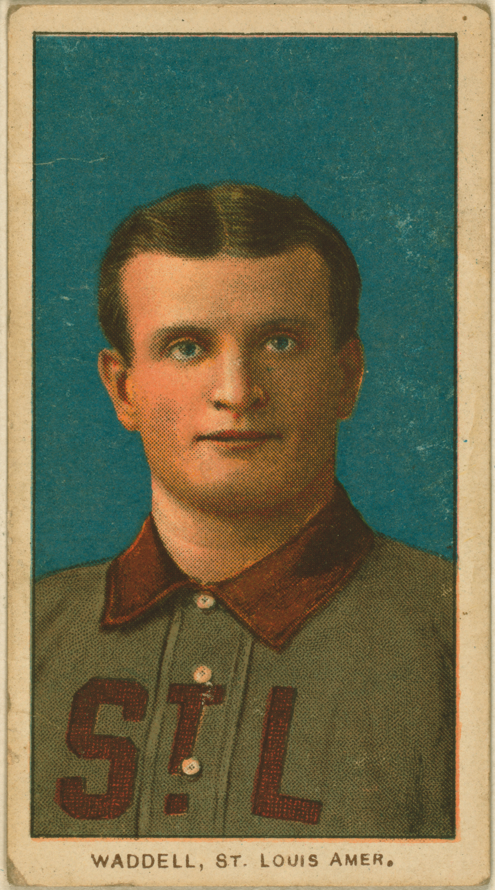 1909–11 T206 Rube Waddell St. Louis portrait baseball card