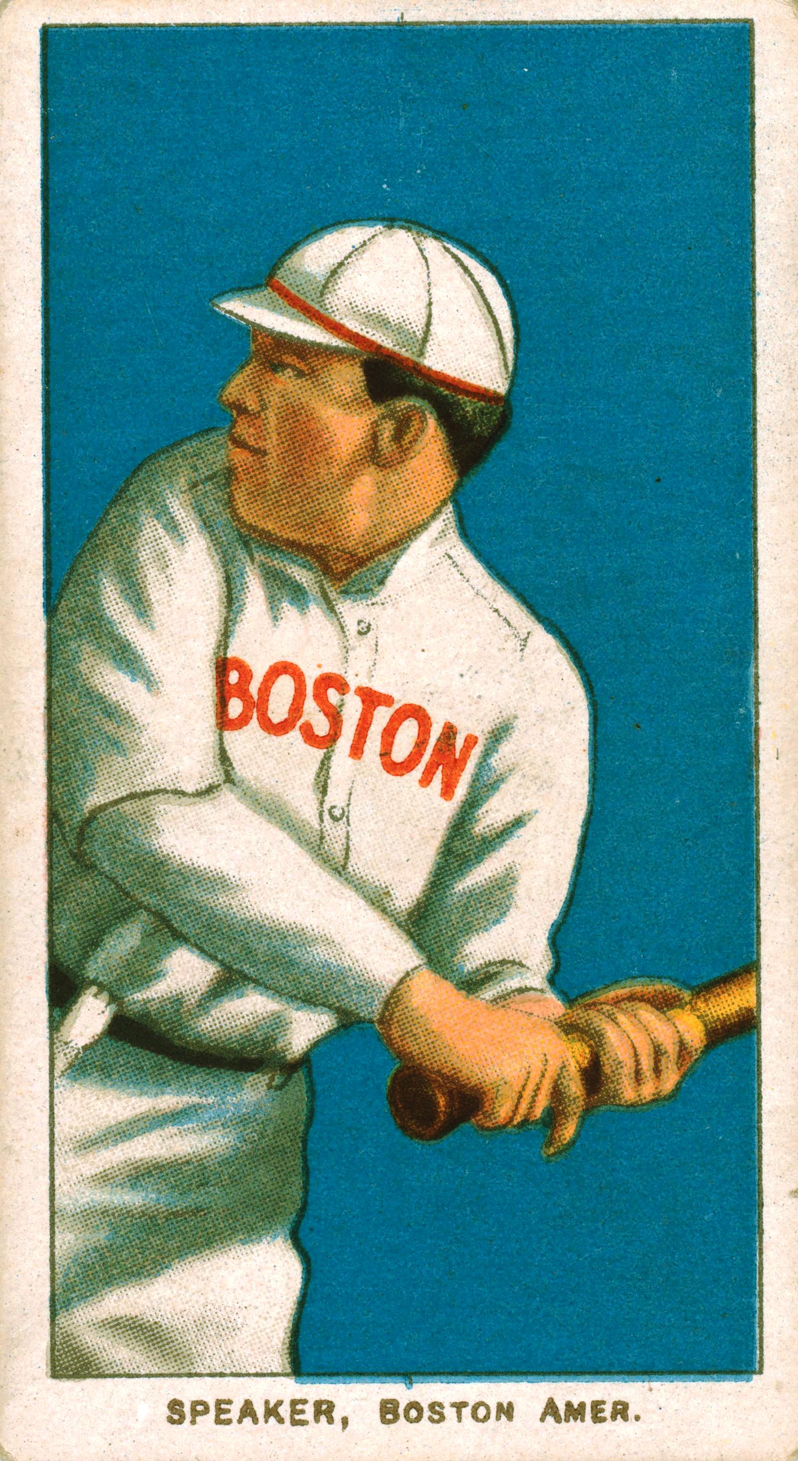 Archival T206 Tris Speaker card marking an empty music catalog