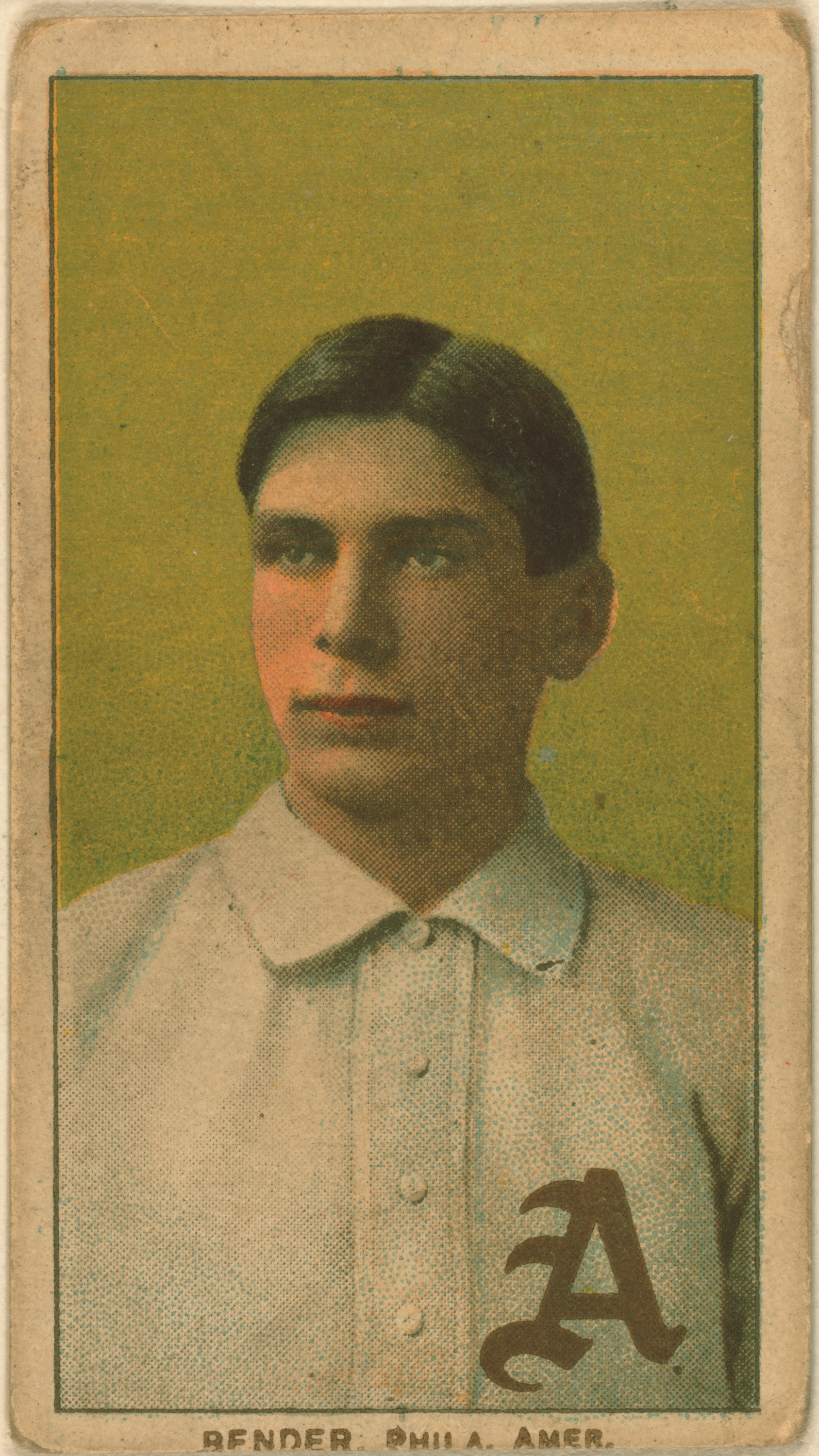 1909–11 T206 Chief Bender portrait baseball card