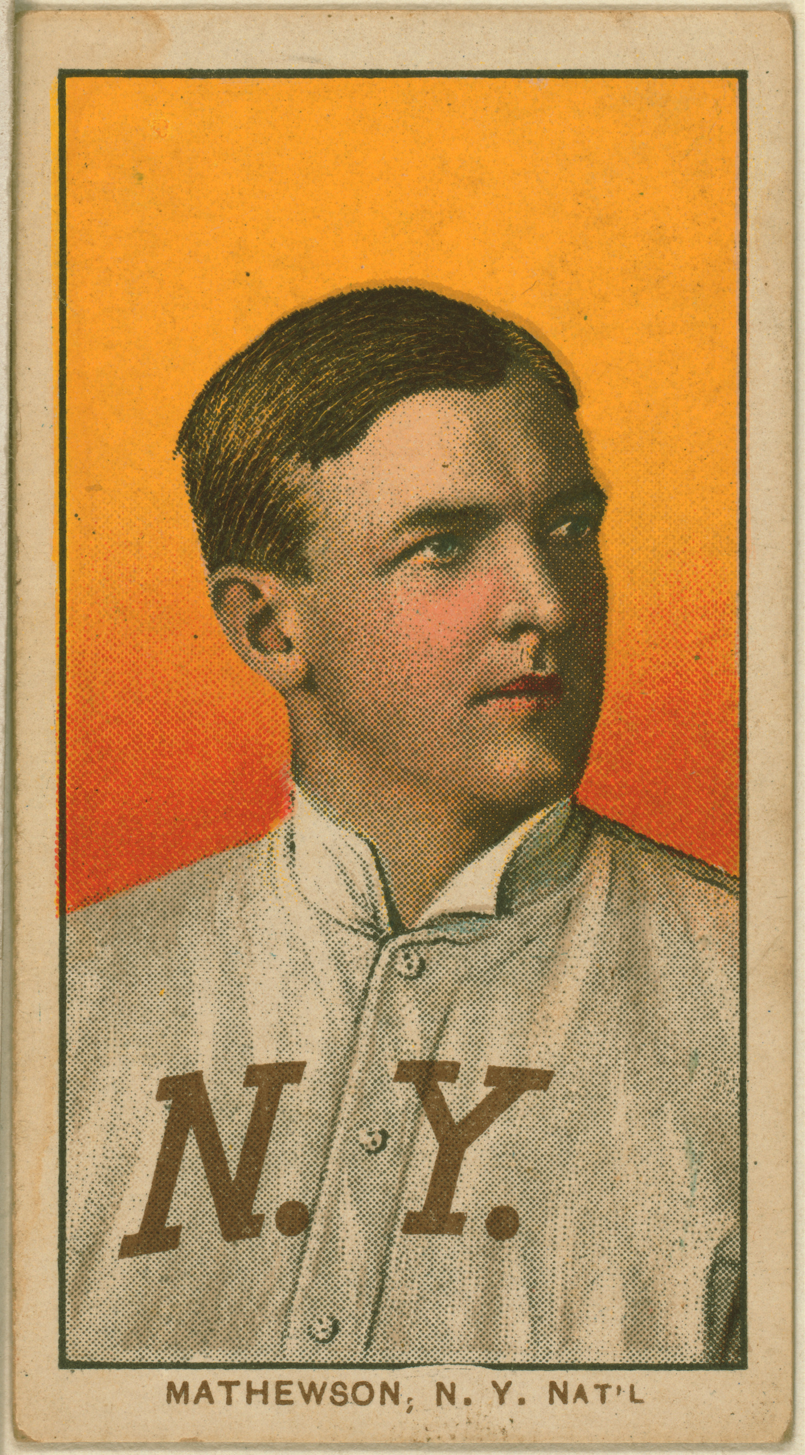 1909–11 T206 Christy Mathewson portrait baseball card